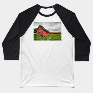 Dilapidated Barn Keene New York NY Route 73 Br Baseball T-Shirt